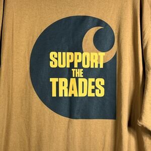 Carhartt SkillsUSA® Graphic T-Shirt Mens 3XL Brown Loose Fit Heavyweight‎ Work